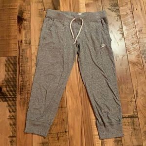 Gray Nike joggers